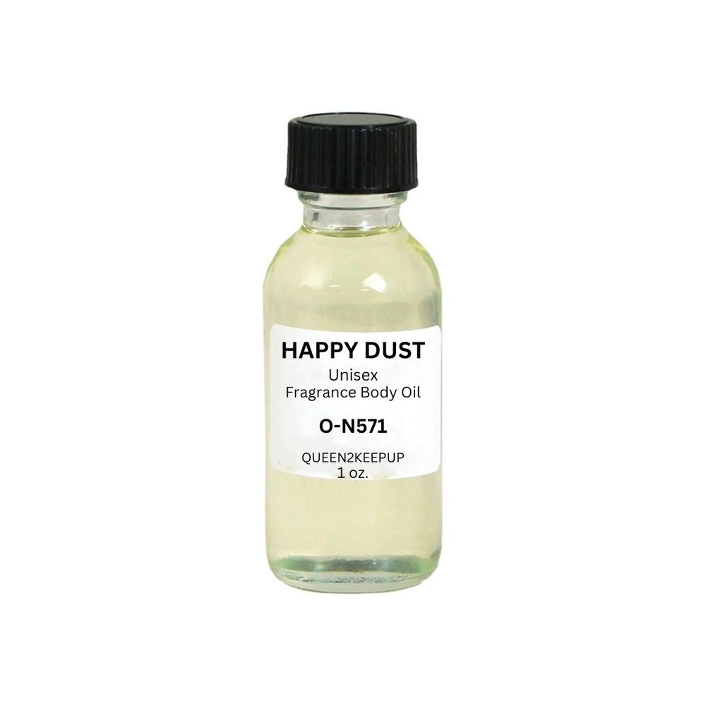 Happy Dust Unisex Body Oil Mango Matcha Bourbon Vanilla Fragrance Scent 1 oz